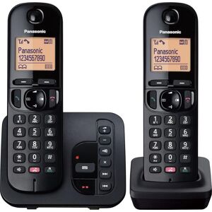 PANASONIC KX-TGC262EB Cordless Phone - Twin Handsets, Black