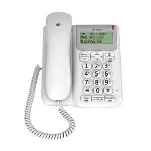 BT Décor 2200 Corded Phone, White