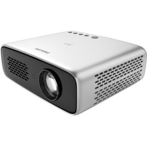 PHILIPS NeoPix Ultra 2TV NPX644 Smart Full HD Home Cinema Projector with Google Assistant, Silver/Grey