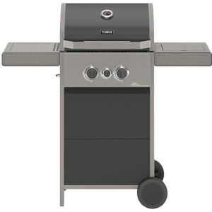 TOWER Stealth 2000 T978500 Portable 2 Burner Grill Gas BBQ - Black