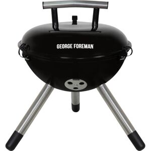 GEORGE FOREMAN GFPTBBQ1401B Portable Kettle Charcoal BBQ - Black