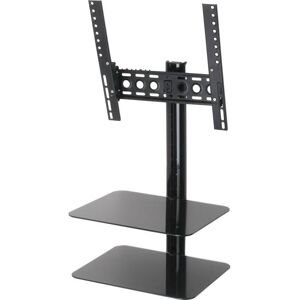 AVF ESL422B TV Bracket with AV Shelving - Black, Black