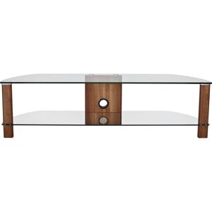 Alphason Century 1500 TV Stand - Walnut, Clear,Brown