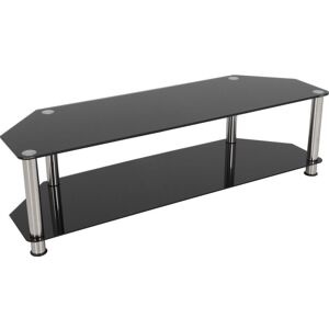 AVF SDC1400 TV Stand - Black & Chrome, Silver/Grey,Black