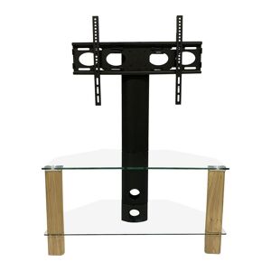 ALPHASON Century 800 mm TV Stand with Bracket - Light Oak, Clear,Brown