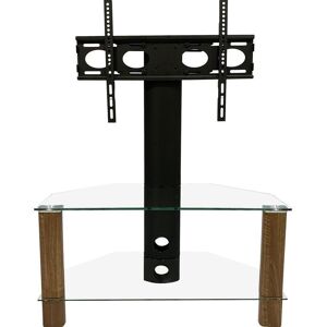 ALPHASON Century 800 mm TV Stand with Bracket - Walnut, Clear,Brown