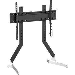 AVF QB600S 537 mm TV Stand with Bracket - Black & Silver, Silver/Grey,Black