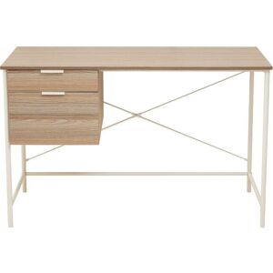 INTERIORS by Premier Bradbury Veneer Desk with 2 Drawers - Light Oak