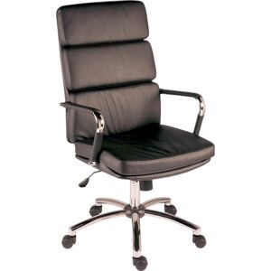 TEKNIK Deco 1097BLK Faux-Leather Tilting Executive Chair - Black