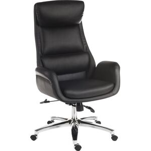 Teknik Ambassador Faux-Leather Reclining Executive Chair - Black