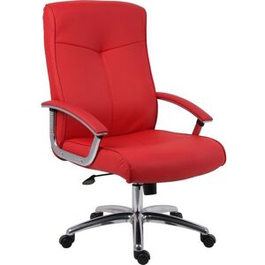 TEKNIK Hoxton Leather Tilting Executive Chair - Red