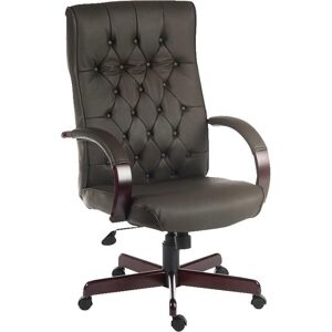 TEKNIK Warwick Bonded-leather Tilting Executive Chair - Brown