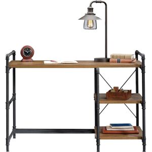 TEKNIK 5423505 Iron Foundry Desk - Checked Oak