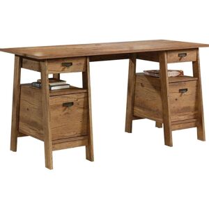 TEKNIK 5424127 Executive Trestle Desk - Oak