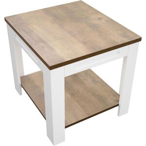 AVF Whitesands FT50WSSW Side Table - Wood & White