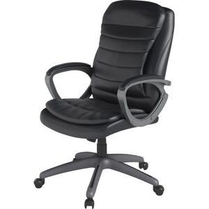 ALPHASON Mayfield Leather Tilting Executive Chair - Black