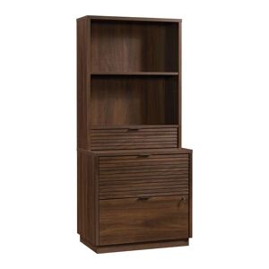 TEKNIK Elstree 5426910 Work Hutch with Drawer - Spiced Mahogany