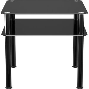 AVF SDCT6060BB Coffee Table - Black Glass