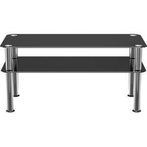 AVF SDCT8040 Coffee Table - Black & Chrome