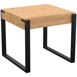 AVF Ridgewood FT50RIDLW Side Table - Light Wood & Black