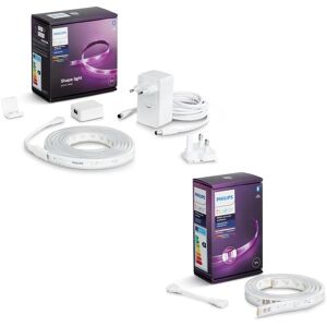 Philips Hue PHILIPS White & Colour Ambiance Smart LED Lightstrip Plus & Extension Bundle - 3 m