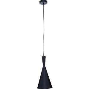 INTERIORS by Premier Leni Cone Pendant Ceiling Light - Black