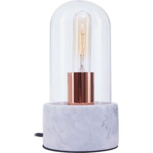 INTERIORS by Premier Lamonte Marble Base Bell Lamp - Grey