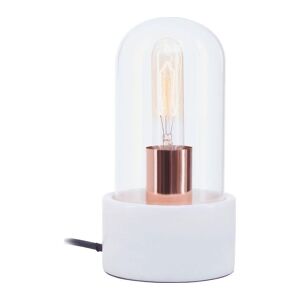 INTERIORS by Premier Lamonte Marble Base Bell Lamp - White