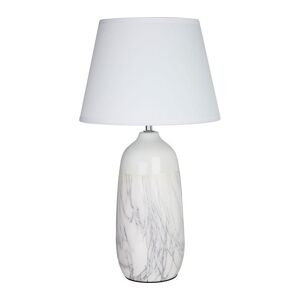 INTERIORS by Premier Welma Ceramic Table Lamp - White