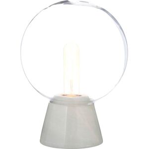 INTERIORS by Premier Lamonte Globe Lamp - White Marble