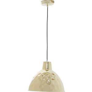 INTERIORS by Premier Leni Hammered Pendant Ceiling Light - Gold