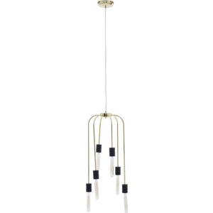 INTERIORS by Premier Lagona 6 Pendant Ceiling Light - Gold