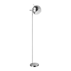 INTERIORS by Premier Floor Lamp - Chrome & White Inside