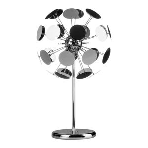 INTERIORS by Premier Disc Table Lamp - Chrome