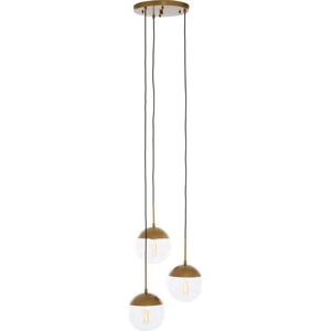 INTERIORS by Premier Revive 3 Pendant Ceiling Light - Gold