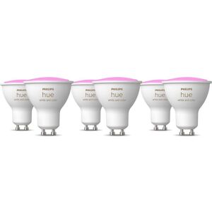 PHILIPS HUE White & Colour Ambiance Smart LED Spotlight - GU10, Pack of 6