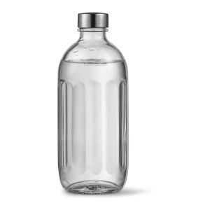AARKE Pro A1074 Glass Water Bottle, Clear,Silver/Grey