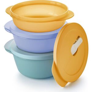 TUPPERWARE 3-piece Medium Bowl Set - Green, Blue, Orange