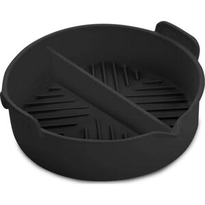 TOWER T843094 Non-stick Round Tray with Divider - Black, Black