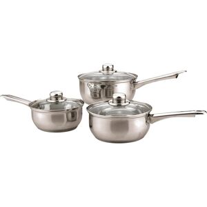 SABICHI 93684-1 3-piece Saucepan Set - Stainless Steel, Stainless Steel