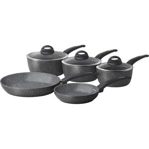 TOWER Cerastone T81276 5-piece Non-stick Pan Set - Graphite