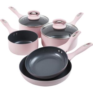 CERMALON K436BP 5-piece Non-stick Pan Set - Pink