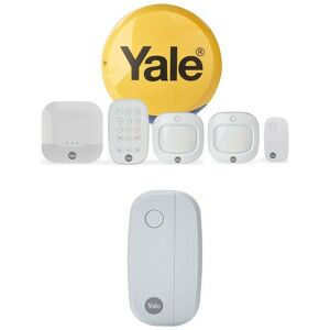 Yale Sync IA-320 Smart Alarm Kit & Door and Window Sensor Bundle, White