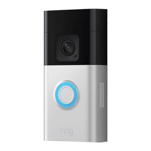 RING Battery Video Doorbell Plus - Head-To-Toe View, Silver/Grey