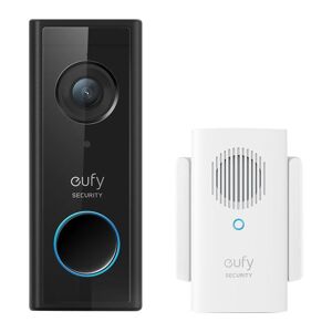 EUFY Video Doorbell 1080p with Base Station - Battery Powered, Black,White