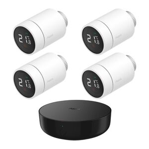 AQARA Wireless E1 Smart Thermostat Starter Kit - Four Pack, Black,White