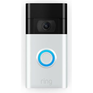 RING Video Doorbell 1 (2nd Gen) - Satin Nickel, Silver/Grey