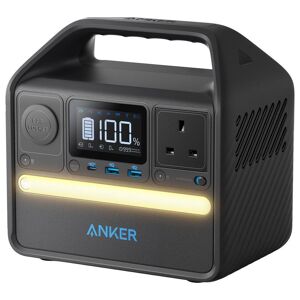 ANKER PowerHouse 521 256 Wh Portable Power Station, Black