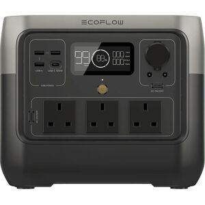 ECOFLOW RIVER 2 Pro 768 Wh Portable Power Station, Silver/Grey,Black