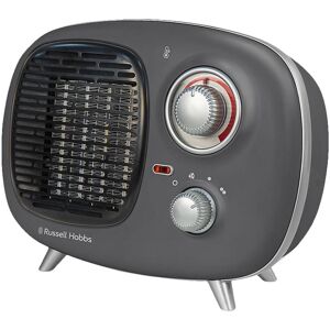 RUSSELL HOBBS Retro RHRETPTC2001G Portable Hot & Cool Fan Heater - Grey, Silver/Grey